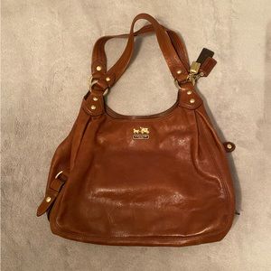 Authentic Vintage Madison Hobo brown coach bag